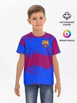 Детская базовая футболка / Barcelona
