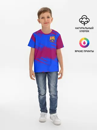 Детская базовая футболка / Barcelona