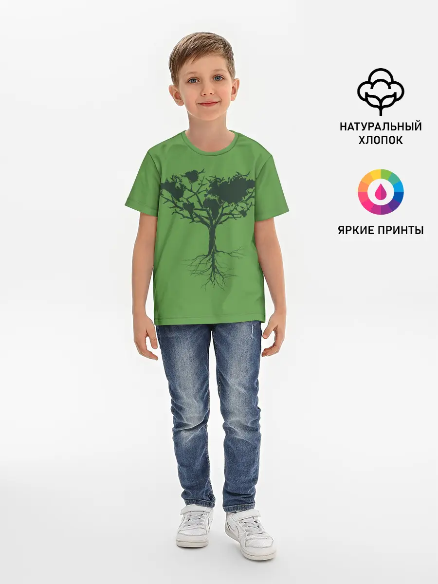 Детская базовая футболка / Древо Мира