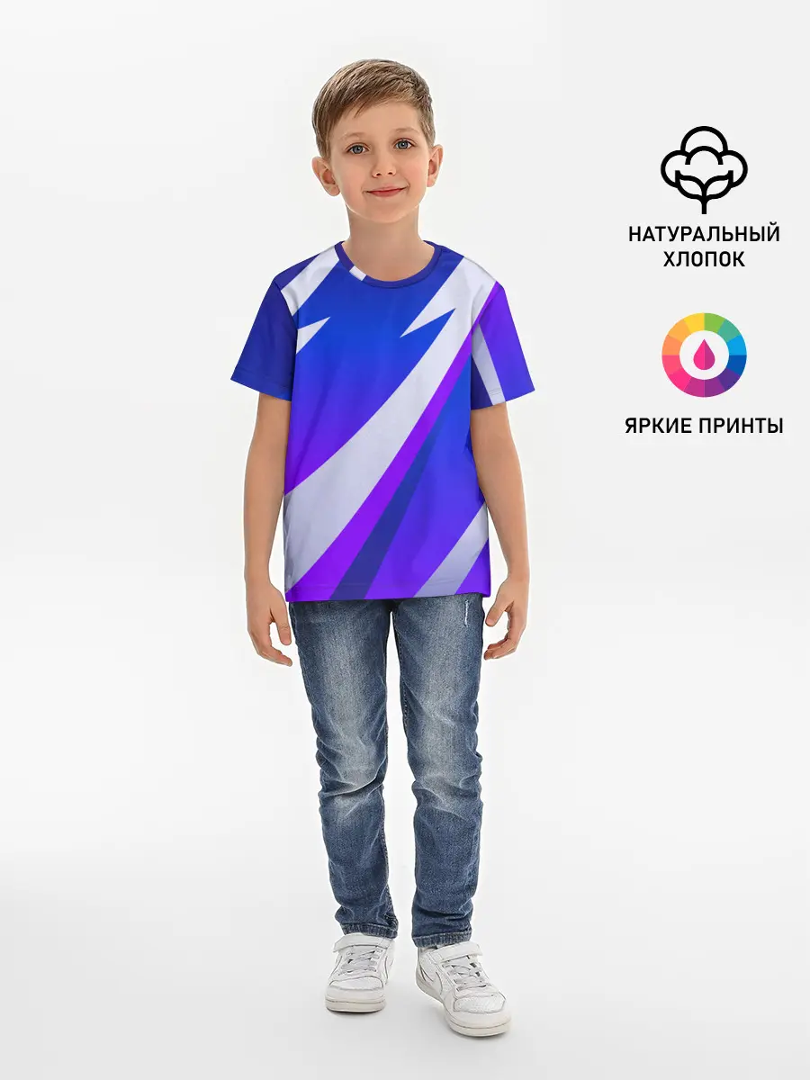 Детская базовая футболка / SPORT STYLE BLUE