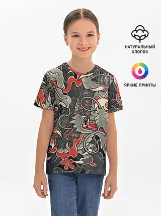 Детская базовая футболка / Самурай