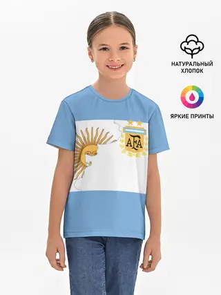 Детская базовая футболка / Сборная Аргентины