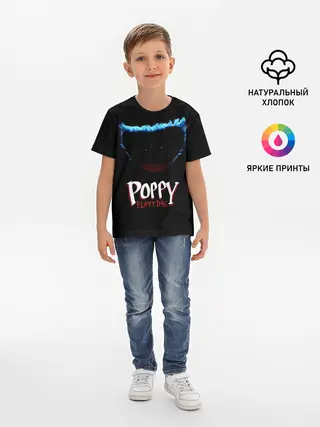 Детская базовая футболка / Poppy Playtime | Huggy Wuggy