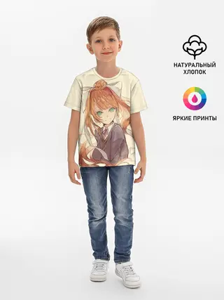 Детская базовая футболка / Нарисованная Моника