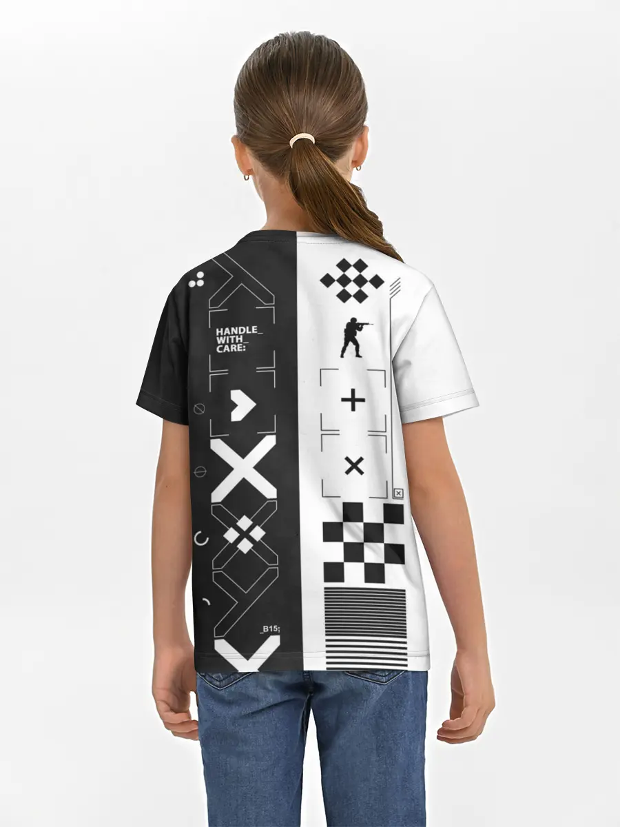 Детская базовая футболка / Printstream | Поток информации