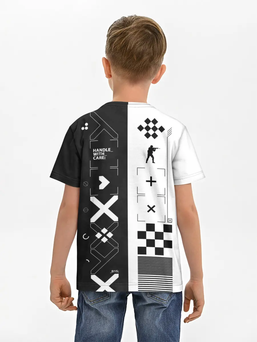 Детская базовая футболка / Printstream | Поток информации