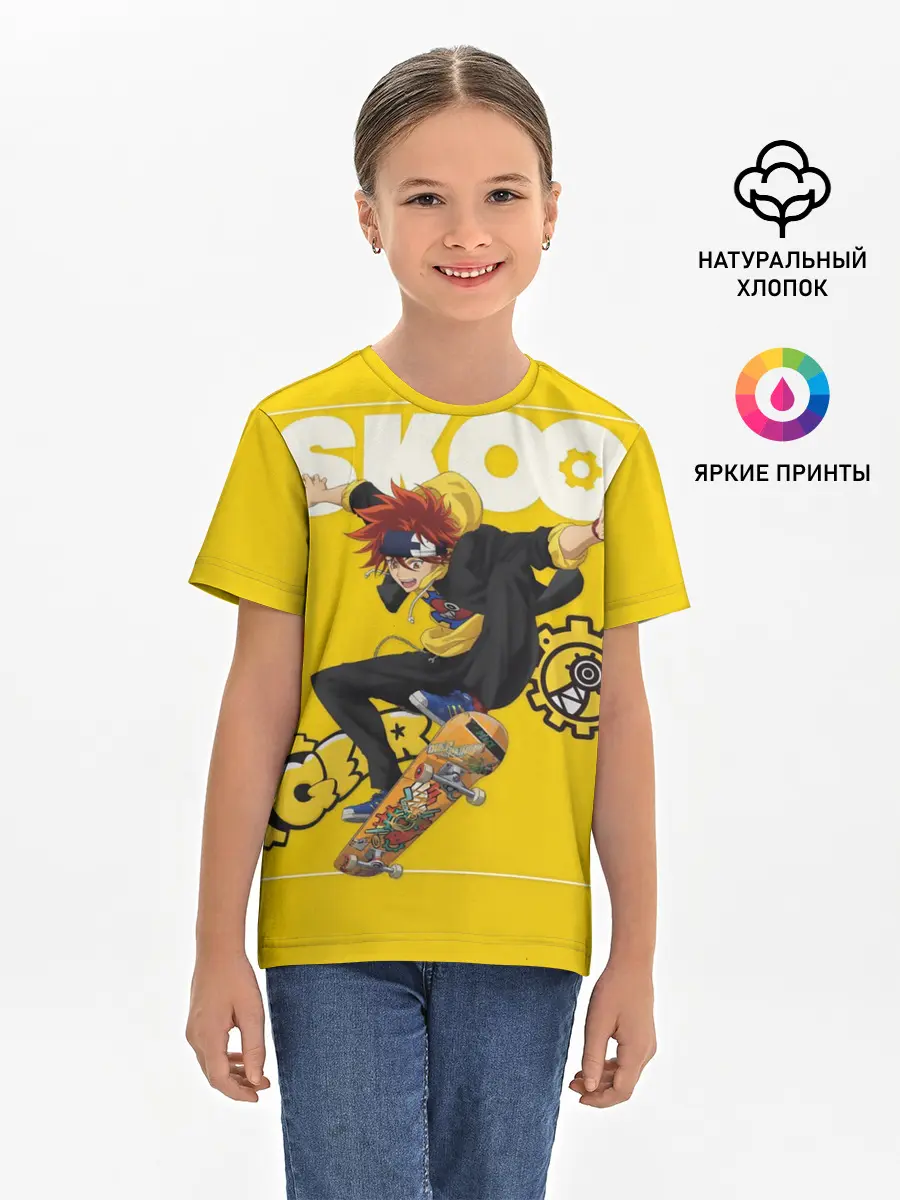 Детская базовая футболка / SK8 the Infinity, Реки Кян