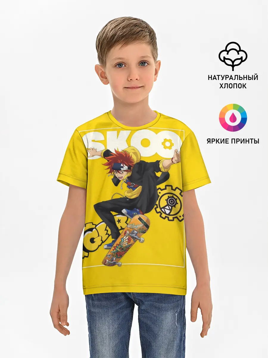Детская базовая футболка / SK8 the Infinity, Реки Кян