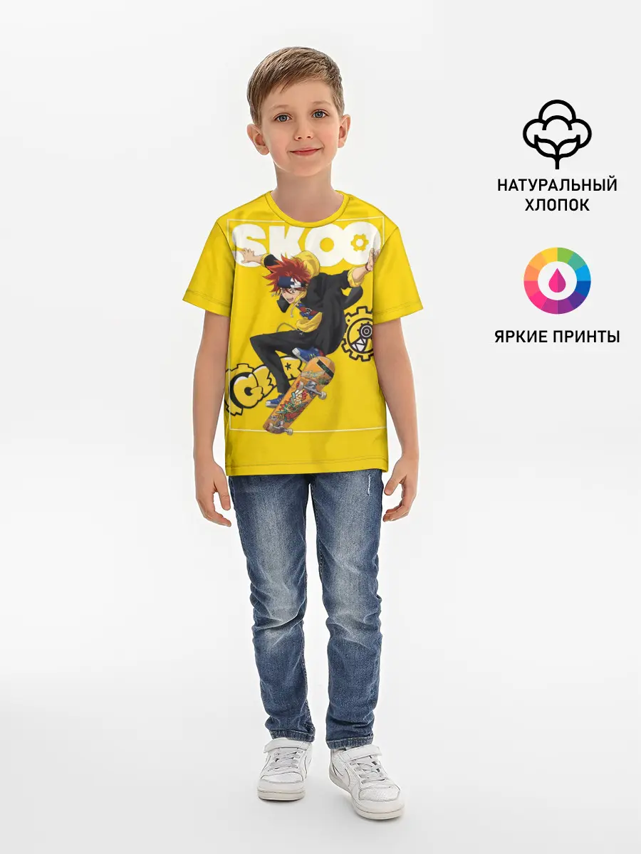 Детская базовая футболка / SK8 the Infinity, Реки Кян