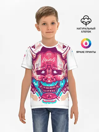 Детская базовая футболка / Маска Ханья светлая