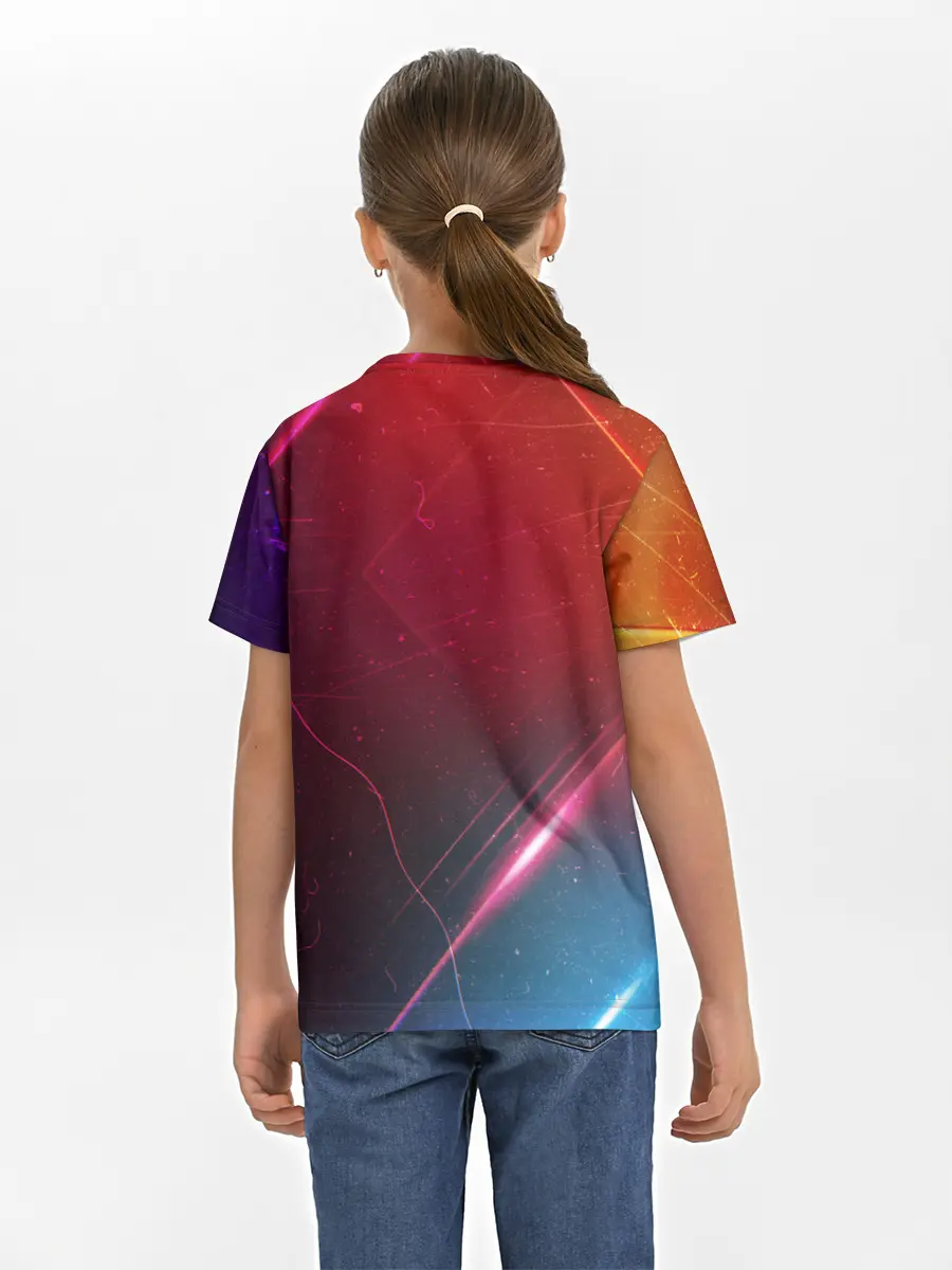 Детская базовая футболка / НЕОНОВАЯ АБСТРАКЦИЯ