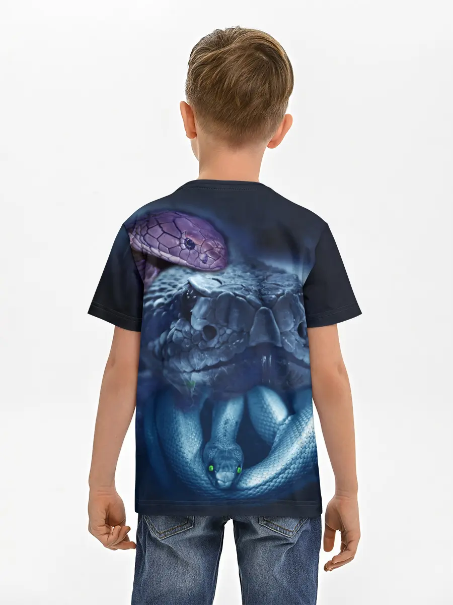 Детская базовая футболка / Мифические змеи