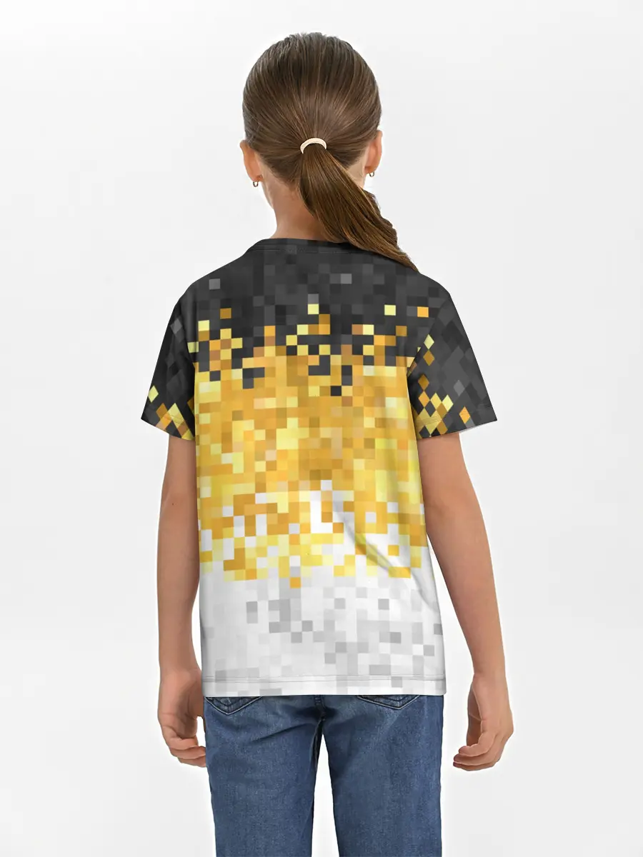 Детская базовая футболка / 1858 Имперский флаг пикселами