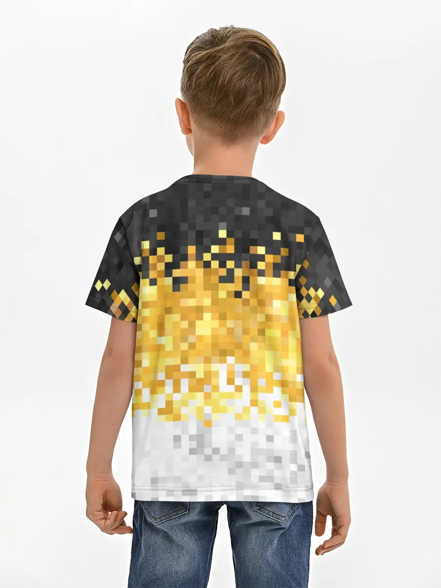 Детская базовая футболка / 1858 Имперский флаг пикселами