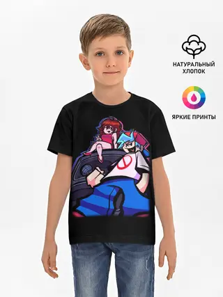Детская базовая футболка / Бойфренд и Герлфренд FNF
