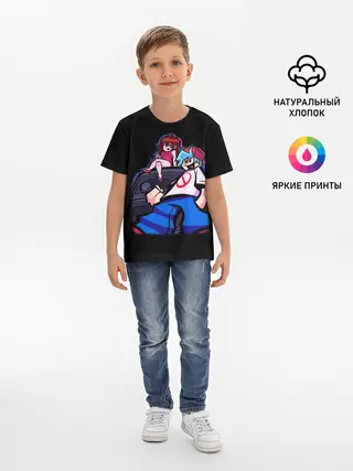 Детская базовая футболка / Бойфренд и Герлфренд FNF