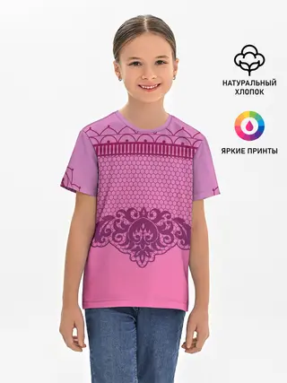 Детская базовая футболка / Кружева