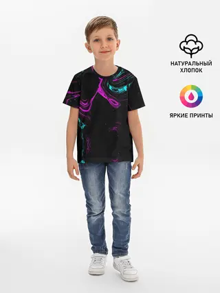 Детская базовая футболка / Glitch