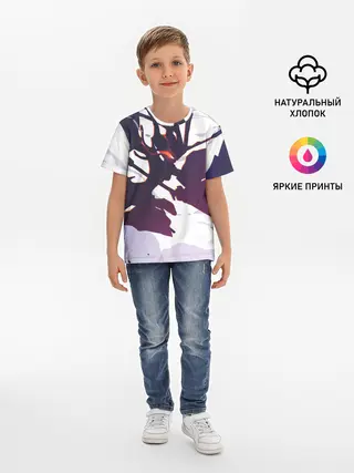 Детская базовая футболка / милый во франксе абстракция