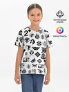 Детская базовая футболка / DESTINY 2 LOGO PATTERN / ДЕСТИНИ