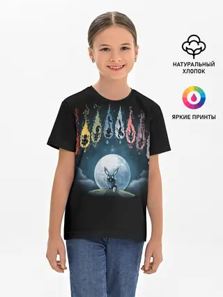 Детская базовая футболка / Покемон Эволюция Иви