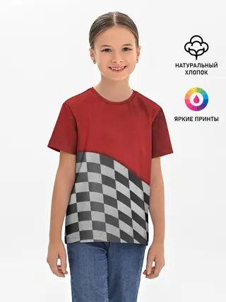 Детская базовая футболка / Финиш