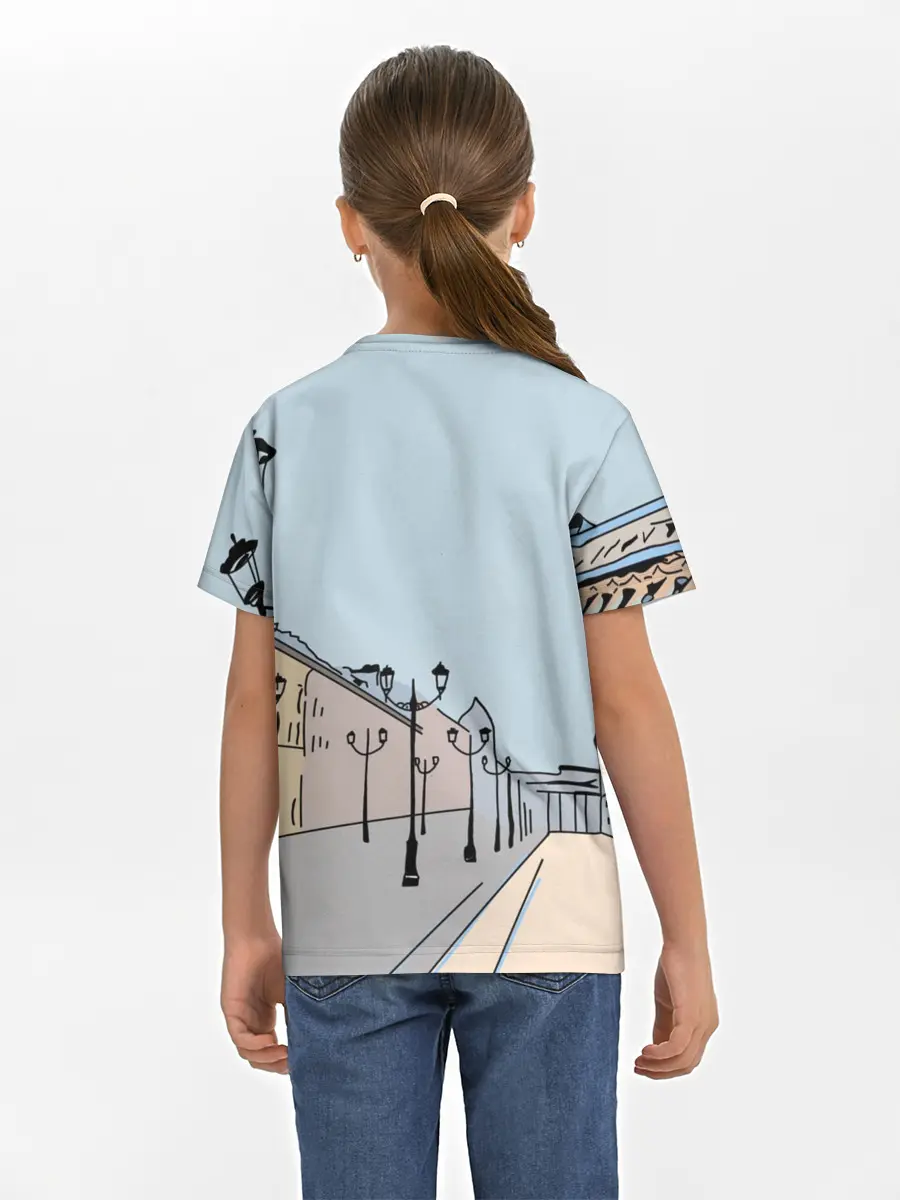 Детская базовая футболка / Петербург, я люблю тебя