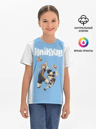 Детская базовая футболка / Хината и Кагеяма | Haikyuu!!