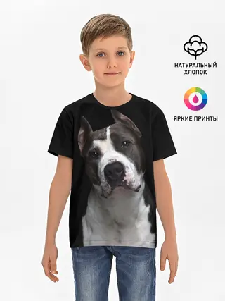 Детская базовая футболка / Американский питбуль