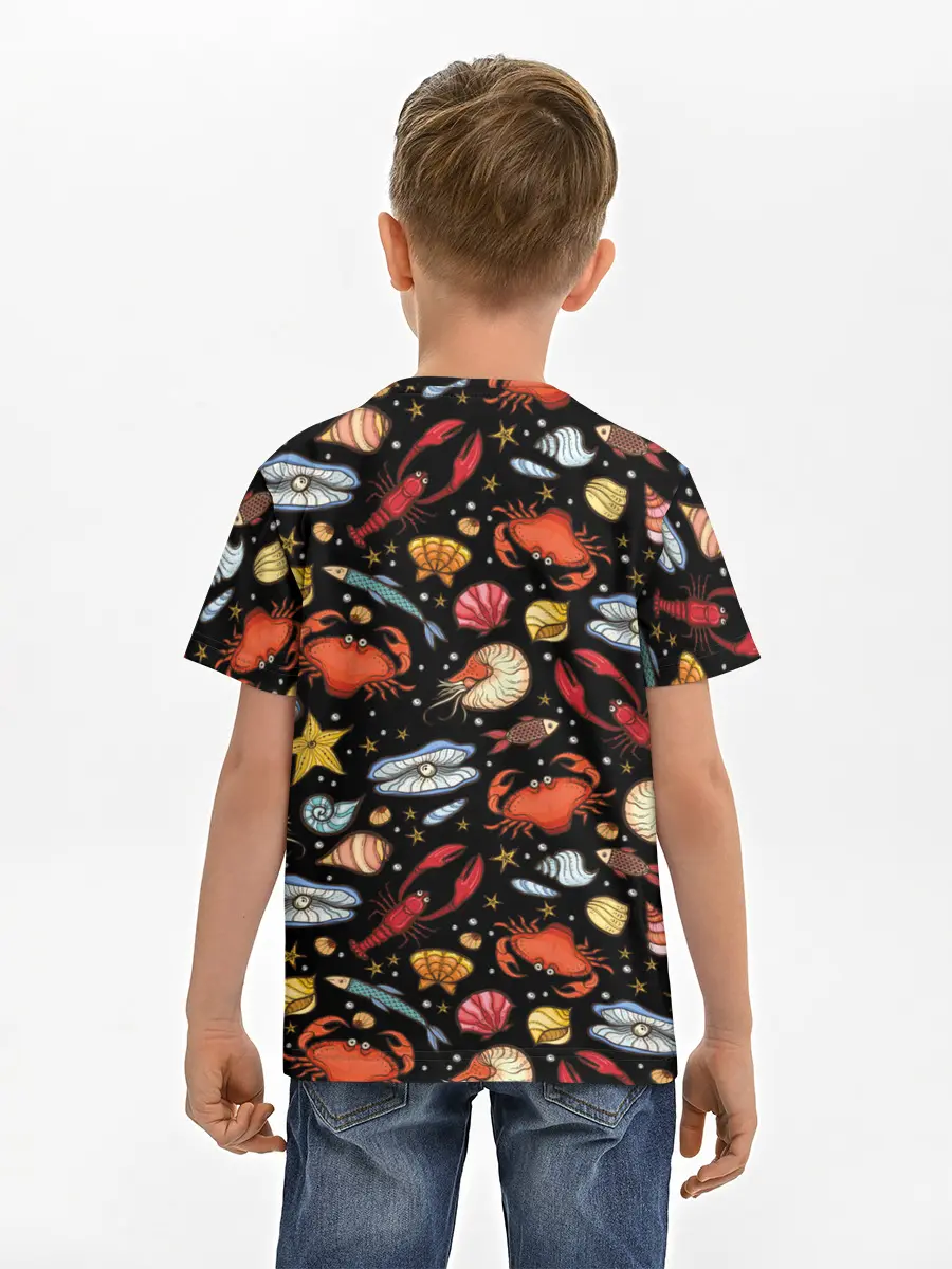 Детская базовая футболка / Морские обитатели