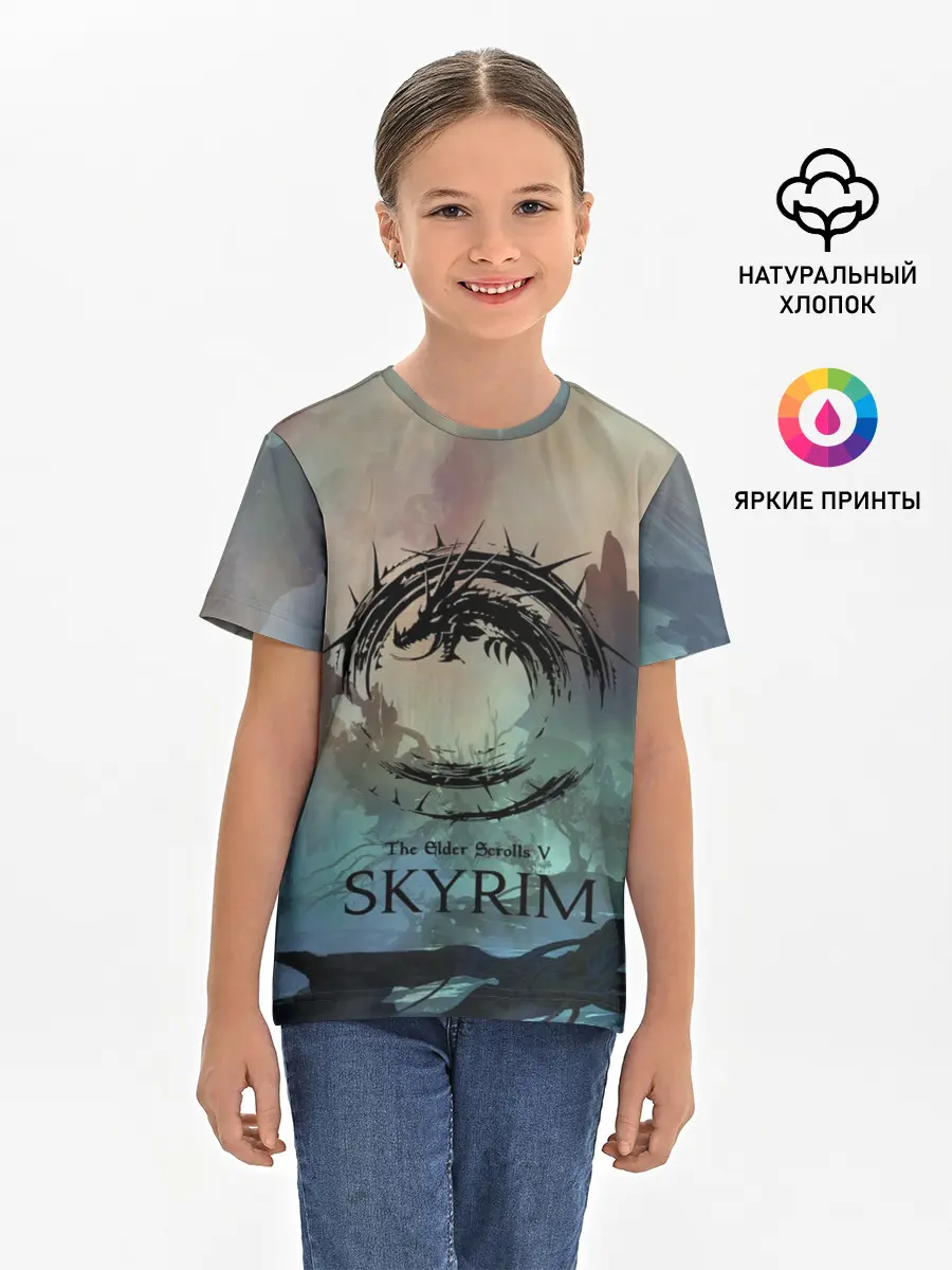 Детская базовая футболка / The Elder Scrolls SKYRIM
