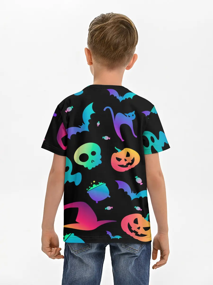 Детская базовая футболка / RAINBOW HALLOWEEN | ХЭЛЛУИН