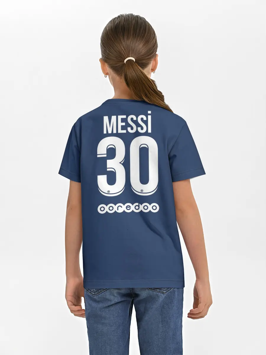 Детская базовая футболка / Messi PSG Football