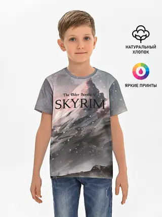 Детская базовая футболка / The Elder Scrolls Skyrim
