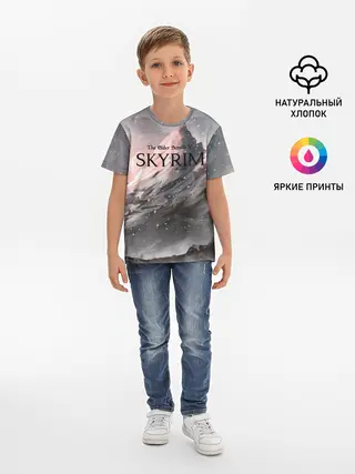 Детская базовая футболка / The Elder Scrolls Skyrim