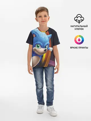 Детская базовая футболка / Sonic