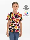 Детская базовая футболка / Разноцветные треугольники
