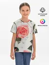 Детская базовая футболка / Нежные розы