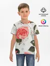 Детская базовая футболка / Нежные розы