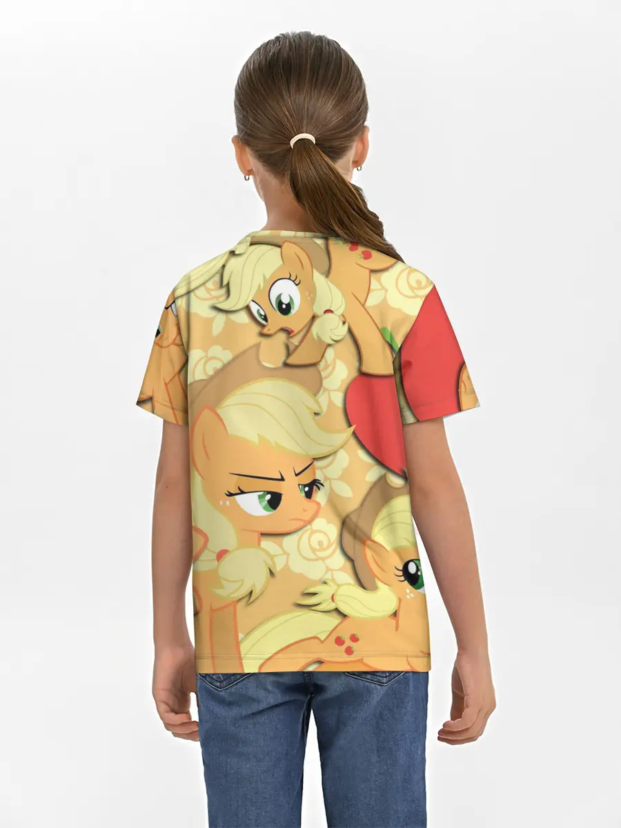 Детская базовая футболка / Applejack pattern