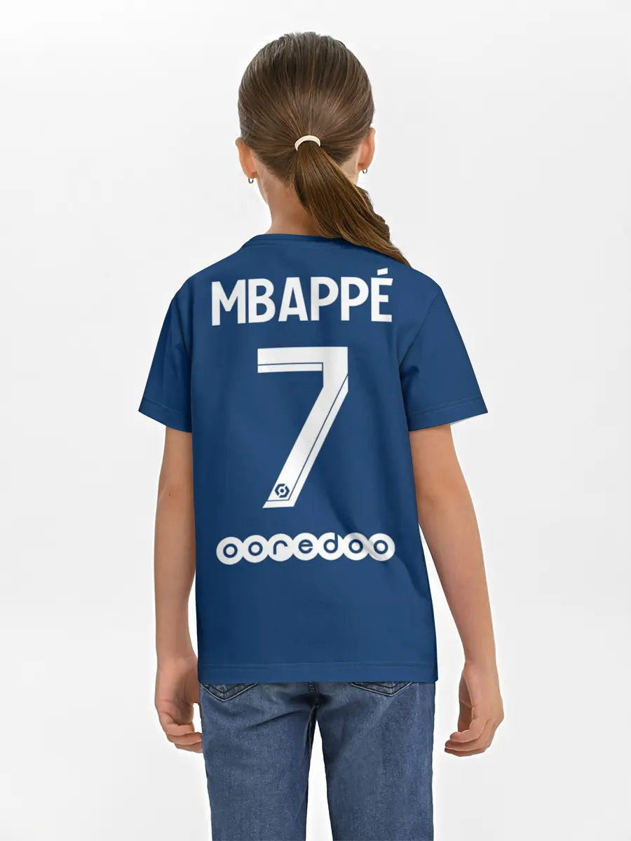 Детская базовая футболка / Мбаппе ПСЖ форма 2021/2022