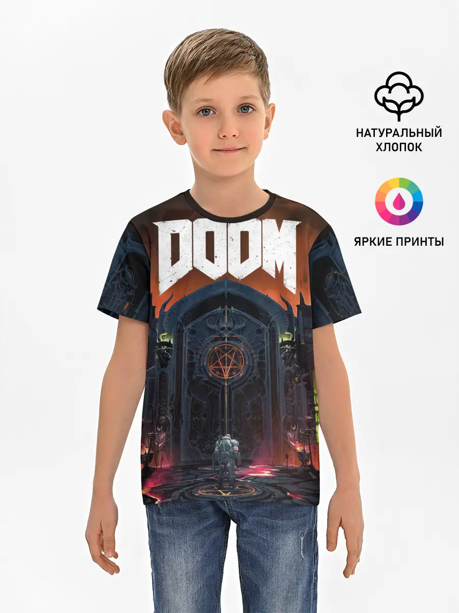 Детская базовая футболка / DOOM - Hellgate