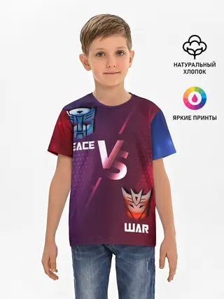 Детская базовая футболка / Автоботы против Десептиконов