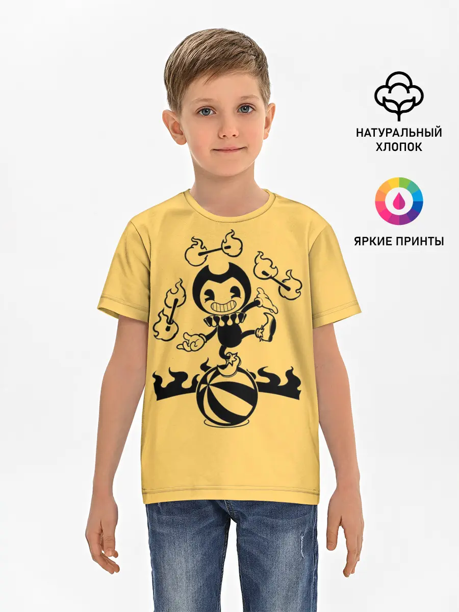 Детская базовая футболка / Bendy And The Ink Machine