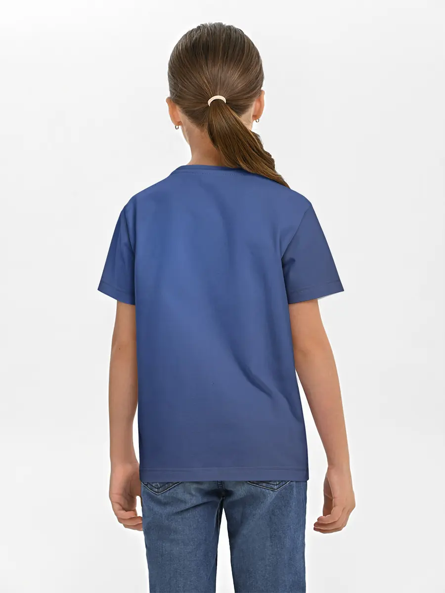 Детская базовая футболка / Digital face