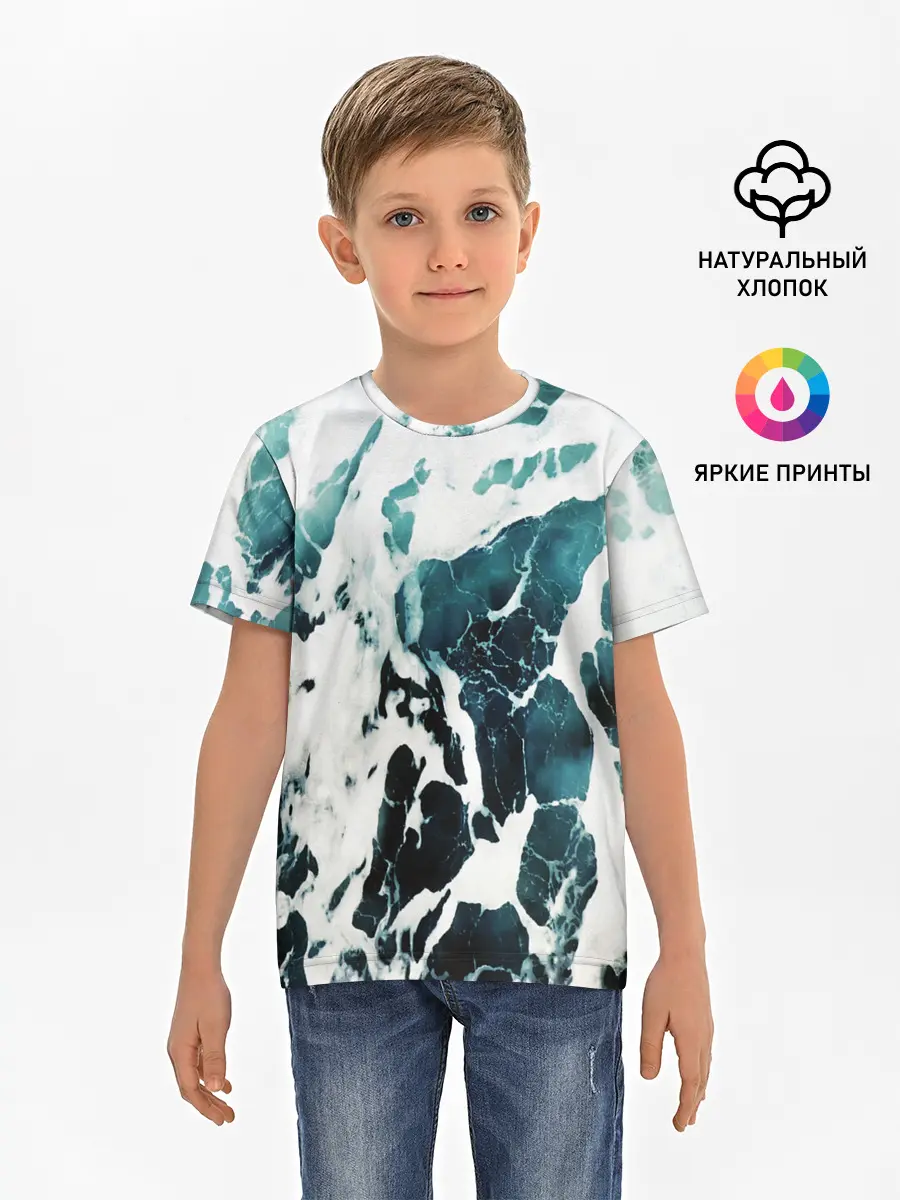 Детская базовая футболка / море
