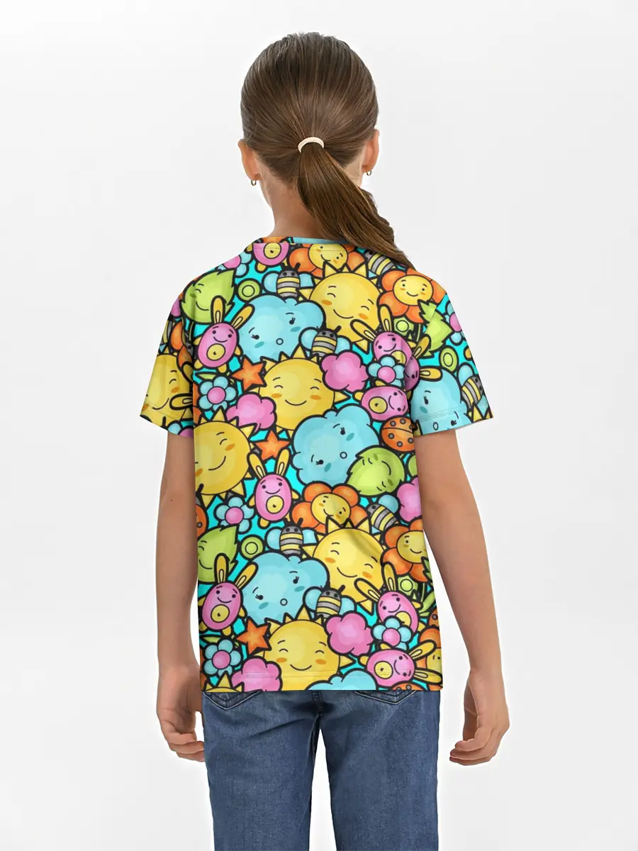 Детская базовая футболка / Облачко Солнышко