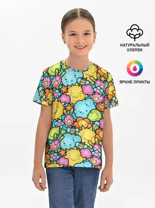 Детская базовая футболка / Облачко Солнышко