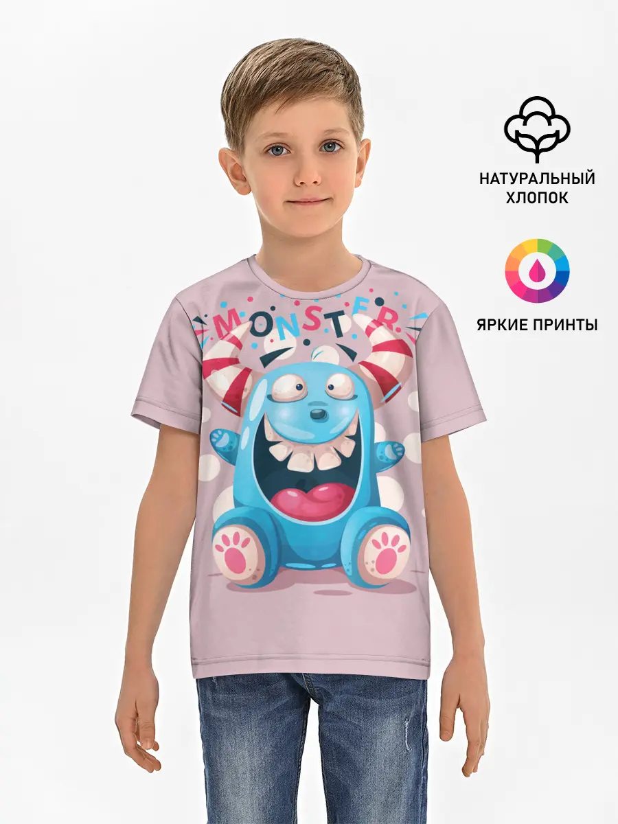 Детская базовая футболка / MONSTER