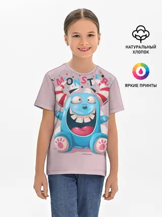 Детская базовая футболка / MONSTER